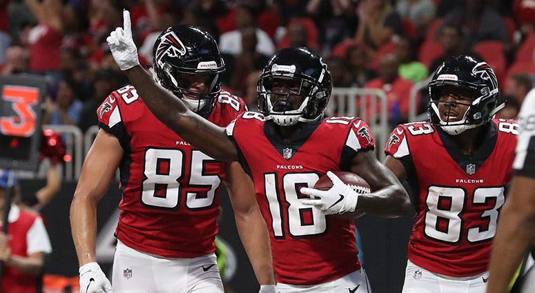 Atlanta Falcons wide receiver Calvin Ridley Atlanta Falcons wide receiver Calvin Ridley