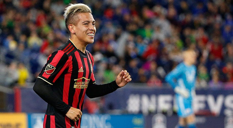 Atlanta United midfielder Ezequiel Barco Atlanta United midfielder Ezequiel Barco