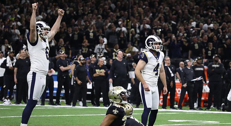 Los Angeles Rams kicker Greg Zuerlein Los Angeles Rams kicker Greg Zuerlein