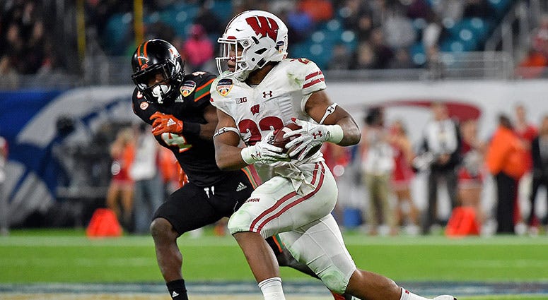 Wisconsin Badgers running back Jonathan Taylor Wisconsin Badgers running back Jonathan Taylor
