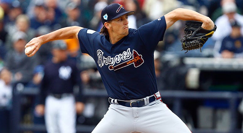 Atlanta Braves starting pitcher Kyle Wright Atlanta Braves starting pitcher Kyle Wright