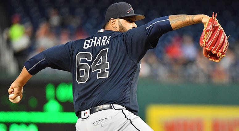 Atlanta Braves starting pitcher Luiz Gohara Atlanta Braves starting pitcher Luiz Gohara