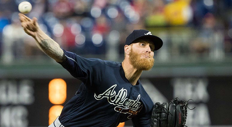Atlanta Braves starting pitcher Mike Foltynewicz Atlanta Braves starting pitcher Mike Foltynewicz
