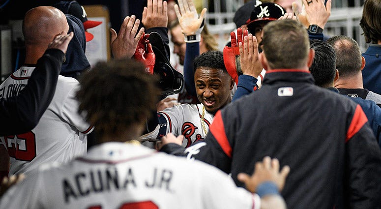 Atlanta Braves second baseman Ozzie Albies Atlanta Braves second baseman Ozzie Albies
