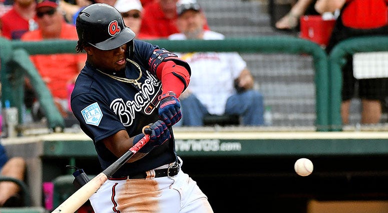 Atlanta Braves left fielder Ronald Acuña Jr. Atlanta Braves left fielder Ronald Acuña Jr.
