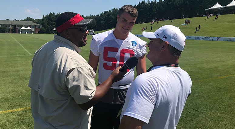 Atlanta Falcons defensive lineman John Cominsky Atlanta Falcons defensive lineman John Cominsky