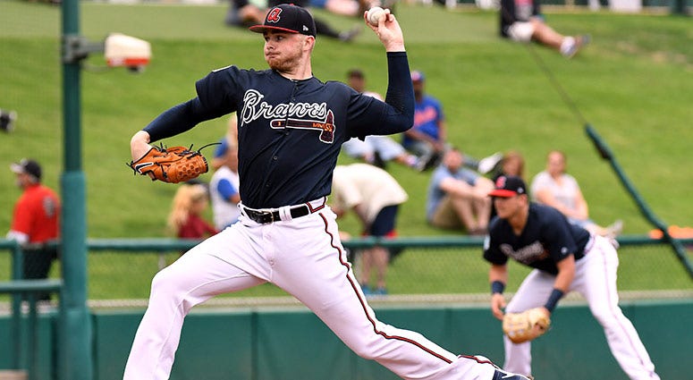 Atlanta Braves pitcher Sean Newcomb Atlanta Braves pitcher Sean Newcomb