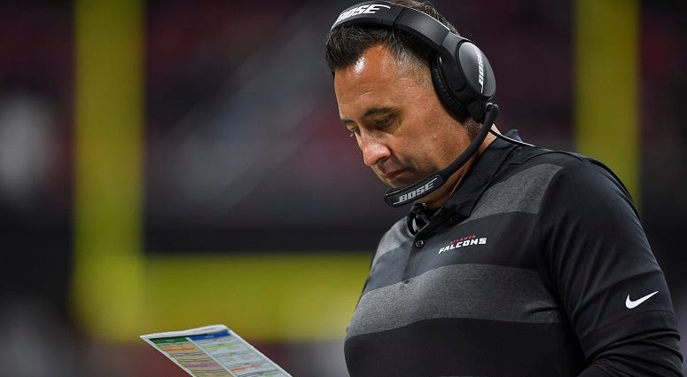 Atlanta Falcons offensive coordinator Steve Sarkisian Atlanta Falcons offensive coordinator Steve Sarkisian
