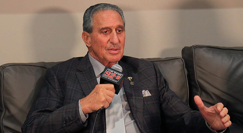 Atlanta Falcons team owner Arthur Blank Atlanta Falcons team owner Arthur Blank