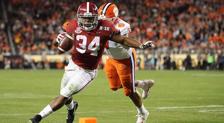 Alabama Crimson Tide running back Damien Harris Alabama Crimson Tide running back Damien Harris