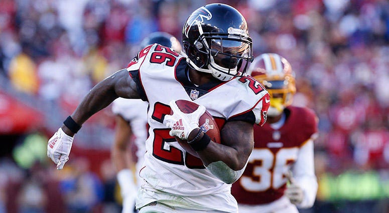 Atlanta Falcons running back Tevin Coleman Atlanta Falcons running back Tevin Coleman