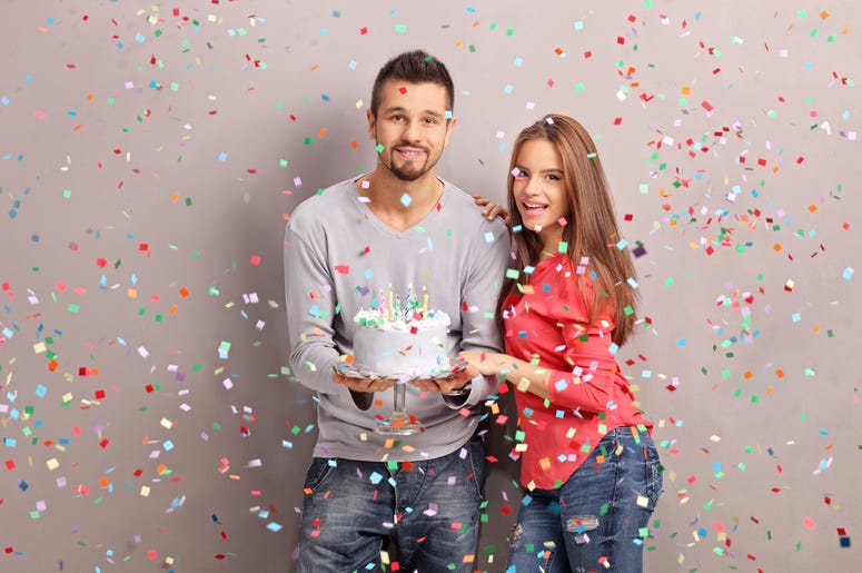 Couple with Cake