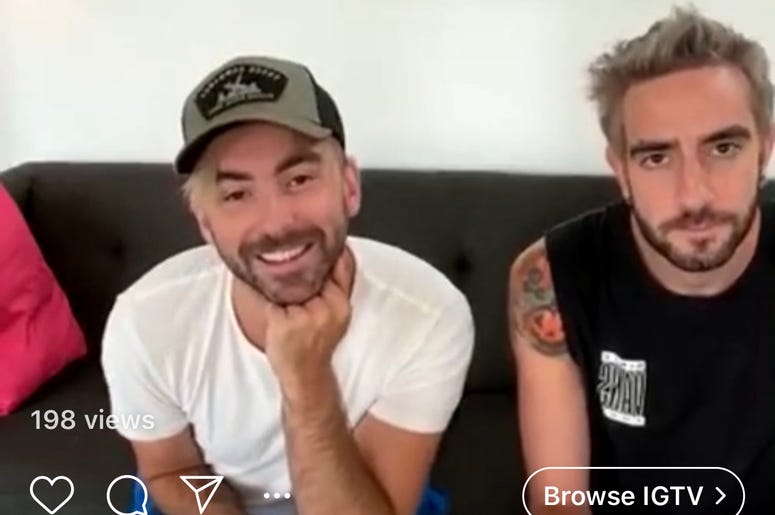 Alex and Jack from All Time Low