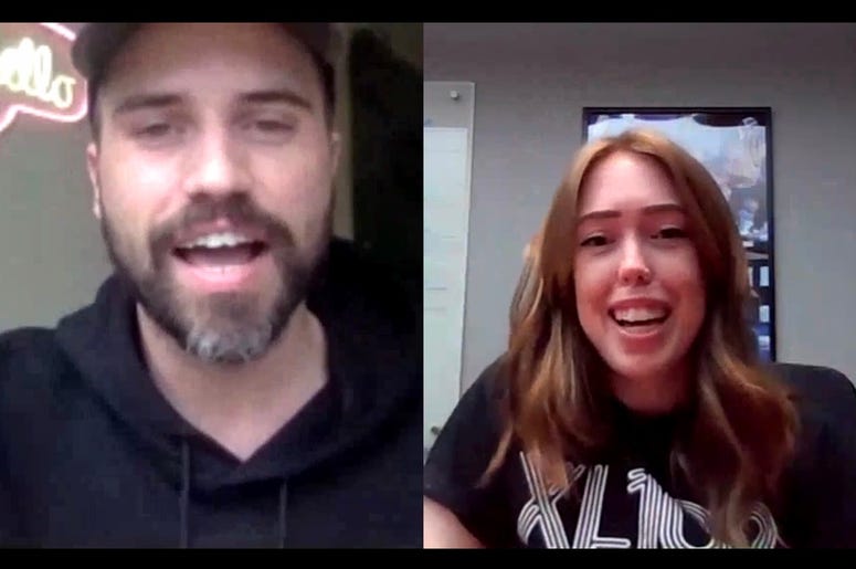 Tyler Glenn of Neon Trees and Liz from XL102