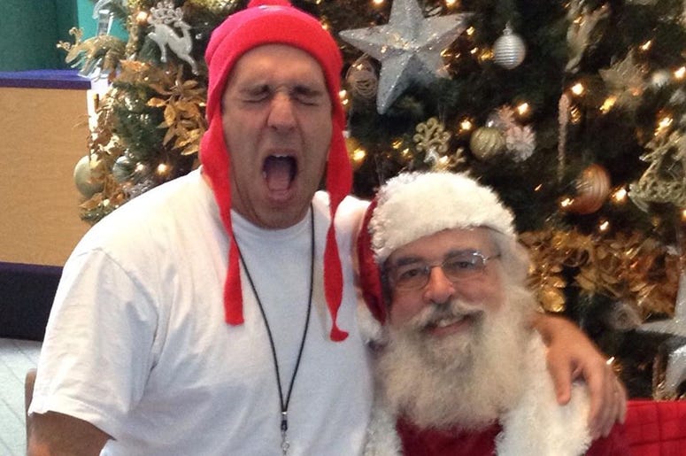 Clearly this boy is on the NAUGHTY list santa