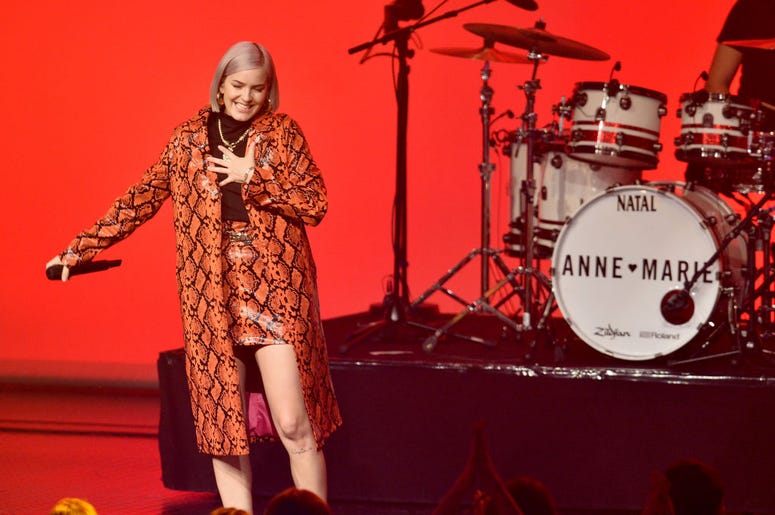 Anne-Marie performs on stage at the 1Live Krone radio award at Jahrhunderthalle on December 6, 2018 in Bochum, Germany Anne-Marie performs on stage at the 1Live Krone radio award at Jahrhunderthalle on December 6, 2018 in Bochum, Germany