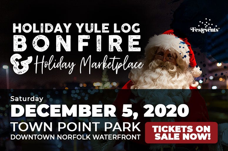 HOLIDAY YULE LOG BONFIRE