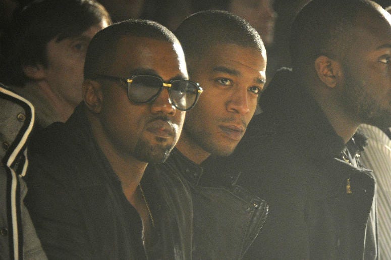 Kanye West and Kid Cudi attend the Band of Outsiders Fall 2011 fashion show during Mercedes-Benz Fashion Week at SIR Stage on February 12, 2011 in New York City. Kanye West and Kid Cudi attend the Band of Outsiders Fall 2011 fashion show during Mercedes-Benz Fashion Week at SIR Stage on February 12, 2011 in New York City.