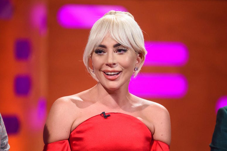Lady Gaga during the filming of the Graham Norton Show Lady Gaga during the filming of the Graham Norton Show