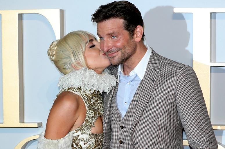 Lady Gaga and Bradley Cooper attend the UK premiere of 'A Star Is Born' Lady Gaga and Bradley Cooper attend the UK premiere of 'A Star Is Born'