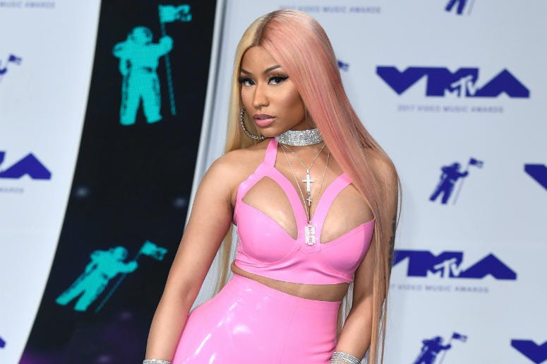 Nicki Minaj arriving at the MTV Video Music Awards 2017, held at the Forum, Los Angeles. Nicki Minaj arriving at the MTV Video Music Awards 2017, held at the Forum, Los Angeles.