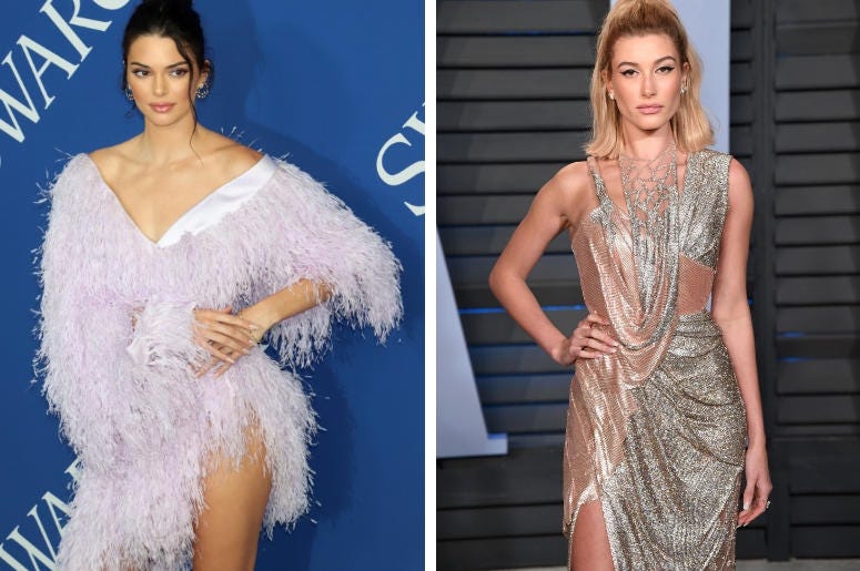 Kendall Jenner and Hailey Baldwin Kendall Jenner and Hailey Baldwin